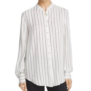 Nwt! Donna Karan New york silk stripe blouse